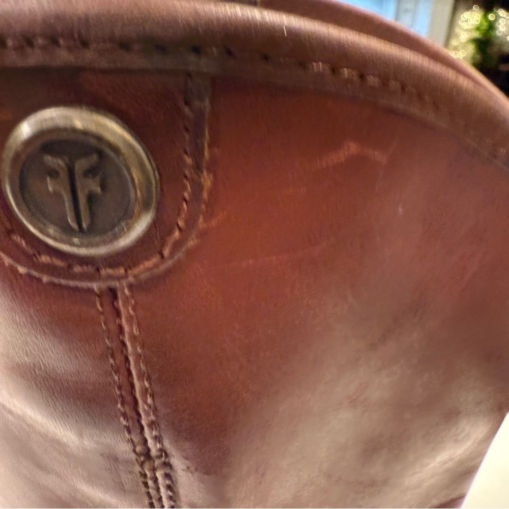 Frye Melissa Button 2 Tall Women’s Leather Boots Redwood Size 6.5 NEW - Picture 6 of 16